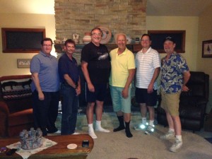 July 17, 2015 Plutopalooza (lfeft to right, Keith, Dean, Jim M., Sylvio, Phil & Dave)